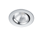 Σποτ Χωνευτό Στρογγυλό Χρωμέ 8xH5cm Led 5,5w 3000K 345lm Trio Lighting Pamir 650510106