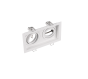 Σποτ Οροφής Χωνευτό Παραλληλόγραμμο White Matt 17xH10cm 2xGU10 Trio Lighting Kenai 651600231