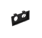 Σποτ Οροφής Χωνευτό Παραλληλόγραμμο Black Matt 17xH10cm 2xGU10 Trio Lighting Kenai 651600232