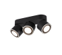 Σποτ Τρίφωτο Μαύρο Ματ 27xH10cm Led 3x5w 3000K 3x450lm Trio Lighting Taurus 652910332