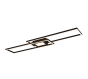 Πλαφονιέρα Οροφής Μαύρο Ματ 110xH7cm LED 37w 2700-6500K 4300lm Trio Lighting Ganado 670710532