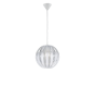 Κρεμαστό Φωτιστικό 30xH150cm Λευκό Μονόφωτο 1xE27 Trio Lighting Pumkin R30473001