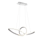 Φωτιστικό Κρεμαστό Λευκό Ματ 80xH150cm Led 28w 4000K 3300lm Switch Dimmer Trio Lighting Sansa R32751131
