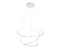 Φωτιστικό Κρεμαστό Λευκό Ματ Ø50xH150cm Led 36w 5100lm 4000K Light Dimmable via Switch Trio Lighting RL Bologna R37051131