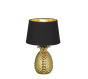 Πορτατίφ 28xH23cm 1xE27 Μαύρο Καπέλο Χρυσαφί  Βάση Trio Lighting Pineapple R50431079