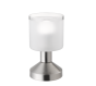 Πορτατίφ 9xH17cm 1xE14 Λευκό Καπέλο Βάση Νίκελ Ματ Trio Lighting Gral R59521007