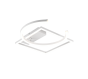 Πλαφονιέρα Οροφής Λευκή Ματ 54x42xH7cm LED 23,5w 4000K 3000lm Trio Lighting Pivot R62162131