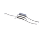 Φωτιστικό Πλαφόν Οροφής 9x56xH7cm Led 2x5w 2x500lm 3000K Nickel Mat Trio RL Route R62473107