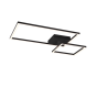 Πλαφονιέρα Οροφής 63xH7cm Led SMD 25w 4000K 3000lm Black Mat Switch Dimmer Trio Lighting Padela R62642432