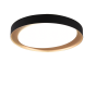 Πλαφονιέρα Οροφής Μαύρo-Χρυσαφί 48xH7cm LED 24w 2700-6000K 2500lm Remote Control Trio Lighting Zeta R62712402