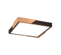 Πλαφονιέρα Οροφής Μοντέρνα Πλαστική με Ενσωματωμένο LED 20w 3000K 2400lm σε Καφέ χρώμα 31,5cm Trio Lighting Meta R67191132