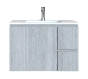 Έπιπλο Μπάνιου 70 εκ. με Νιπτήρα Χρώμα Canyon Greyish Sanitec Alba C 70