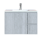 Έπιπλο Μπάνιου 80 εκ. με Νιπτήρα Χρώμα Canyon Greyish Sanitec Alba C 80