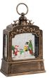 Χριστουγεννιάτικη Διακοσμητική Χιονόμπαλα Με Φώς Και Μουσική Μπαταρίας Και Καλώδιο Usb 16,7 x 8,5 x 24cm Lianos 26112