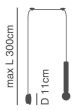 SE21-BL-5-BL1W ADEPT TUBE BLACK Black Pendant+ HOMELIGHTING 77-8903