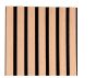 Κρεμάστρα Επίτοιχη Πέντε Θέσεων M50xY125cm MDF Φυσικό Μαύρο Mirrors & More Grace 2270398 