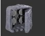 Πολύπριζο -Πρίζα Κήπου 19xH20cm Γκρι IP44 Trio Lighting Garden Socket 9962-11