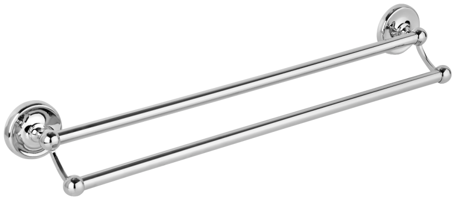 Πετσετοθήκη Διπλή Χρώμιο Bronze Art Calypso 4217-10