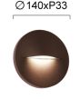 Aπλίκα IP65 Led 3w 3000K 170lm D140xP33mm Καφέ Rusty Brown Round Vita Viokef 4298301