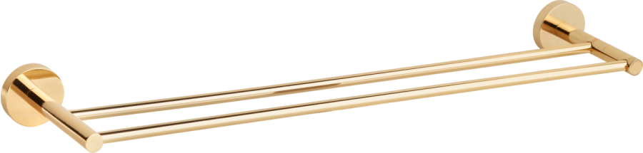 Πετσετοθήκη Διπλή Χρυσό Bronze Art Inox304 4230-20