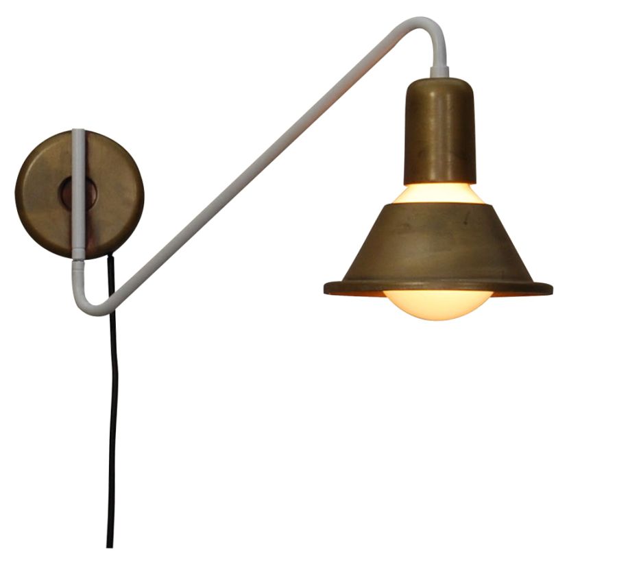 HL-3521-1 EMILY OLD BRONZE & WHITE WALL LAMP HOMELIGHTING 77-3770