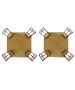 G9078-4R (x2) Vitro Spot Packet Stained glass with bronze base and rotating heads+ HOMELIGHTING 77-8868