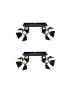GU12015A-2B (x2) Mystik Packet Metal black ceiling lamp with rotating heads+ HOMELIGHTING 77-8865