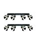 GU12015A-4B (x2) Mystik Packet Metal black ceiling lamp with rotating heads+ HOMELIGHTING 77-8866