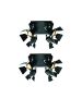 GU12015A-4R (x2) Mystik Packet Metal black ceiling lamp with rotating heads+ HOMELIGHTING 77-8867