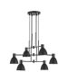 SE21-BL-100-MS2 ADEPT PENDANT Black Metal Pendant Black Metal Shade+ HOMELIGHTING 77-8880