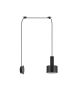SE21-BL-4-NM1W-MS1 ADEPT TUBE Black Matt Wall Lamp Black Metal Shade+ HOMELIGHTING 77-8815