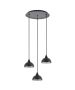 SE21-BL-B10-3BL-MS3 ADEPT PENDANT Black Metal Shade + HOMELIGHTING 77-9055