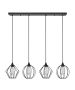 SE21-BL-B10-4BL-GR12 ADEPT FLEX Black Metal Grid Pendant+ HOMELIGHTING 77-8952