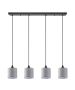 SE21-BL-B10-4BL-SH2 ADEPT PENDAT Grey Shade Pendant+ HOMELIGHTING 77-9022