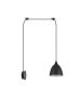 SE21-BL-B10-BL1W-MS2 ADEPT PENDANT Black Metal Shade + HOMELIGHTING 77-9043