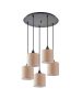 SE21-BL-B10-BL5-SH3 ADEPT PENDANT Brown Shade Pendant+ HOMELIGHTING 77-9029