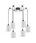 SE21-BL-B10-BL6-SH1 ADEPT PENDANT White Shade Pendant + HOMELIGHTING 77-9024