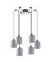 SE21-BL-B10-BL6-SH2 ADEPT PENDANT Grey Shade Pendant + HOMELIGHTING 77-9025