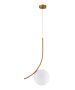 SE21-GM-35 SCEPTRE GOLD MATT PENDANT OPAL GLASS. HOMELIGHTING 77-9061