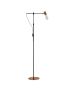 SE21-GM-39 ADEPT GOLD MATT & BLACK FLOOR LAMP 1Β1 HOMELIGHTING 77-8277