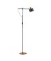 SE21-GM-39-MS1 ADEPT FLOOR LAMP Gold Matt and Black Metal Floor Lamp Black Metal Shade+ HOMELIGHTING 77-8350