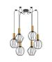 SE21-GM-4-BL6-GR12 ADEPT FLEX Gold Matt Pendant Black Metal Grid+ HOMELIGHTING 77-8938