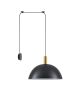 SE21-GM-4-NM1W-MS50 ADEPT TUBE Gold Matt Wall Lamp Black Metal Shade+ HOMELIGHTING 77-8836