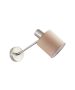 SE21-NM-22-SH3 ADEPT WALL LAMP Nickel Matt Wall lamp Brown Shade+ HOMELIGHTING 77-8330