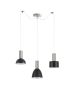 SE21-NM-4-BL3-MS12 ADEPT FLEX Nickel Matt Pendant Black Metal Shade+ HOMELIGHTING 77-8929