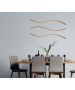 Φωτιστικό Κρεμαστό Καφετί 120x16xH100cm Led 84w 3000K Homelighting Waves 77-8130