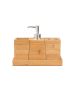 Αξεσουάρ Μπάνιου Σετ 3τμχ.με Βάση Estia Home Art Bamboo Essentials 02-13066