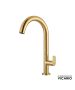 Μπαταρία Νιπτήρα Υψηλή με Βαλβίδα Clic-Clac Slim Vicario Brushed Gold 500041-201
