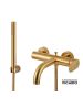 Μπαταρία Λουτρού Slim Vicario Brushed Gold 500100-201
