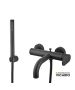 Μπαταρία Λουτρού Slim Vicario Black Matt 500100-400